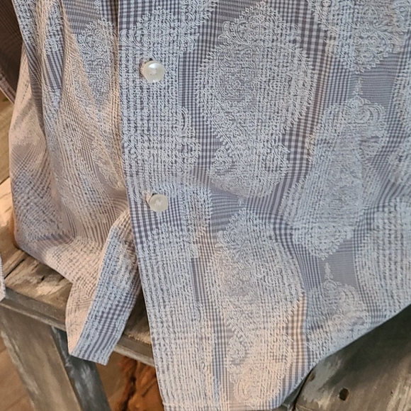 TASSO ELBA MULTI XL UNIQUE PATTERN DRESS SHIRT - Picture 8 of 16